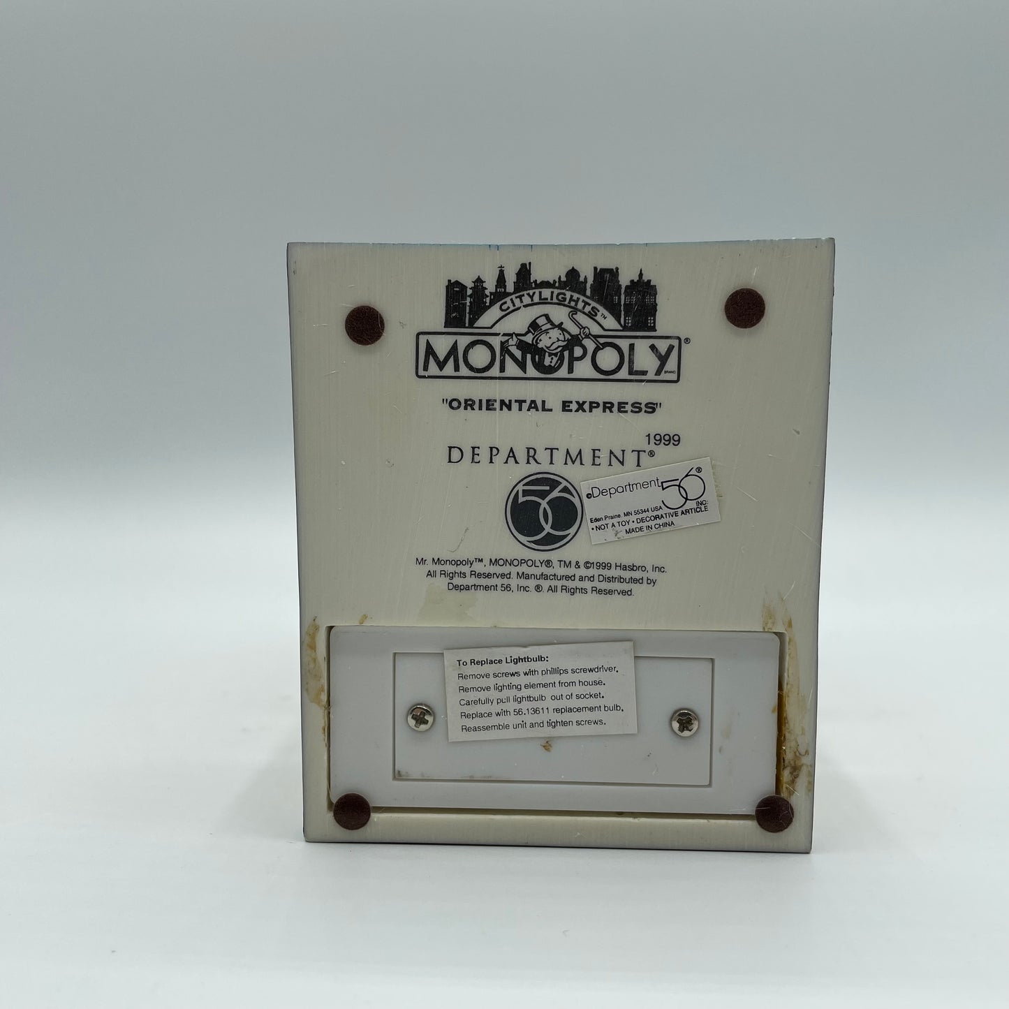 Dept. 56 Monopoly City Lights- 100 Oriental Express Ave