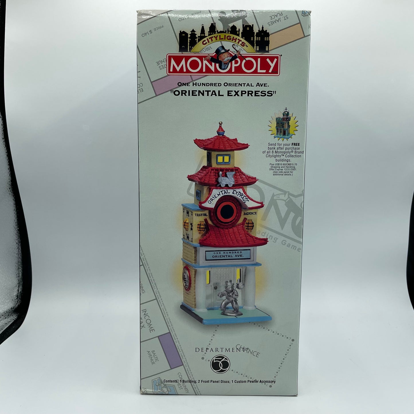 Dept. 56 Monopoly City Lights- 100 Oriental Express Ave