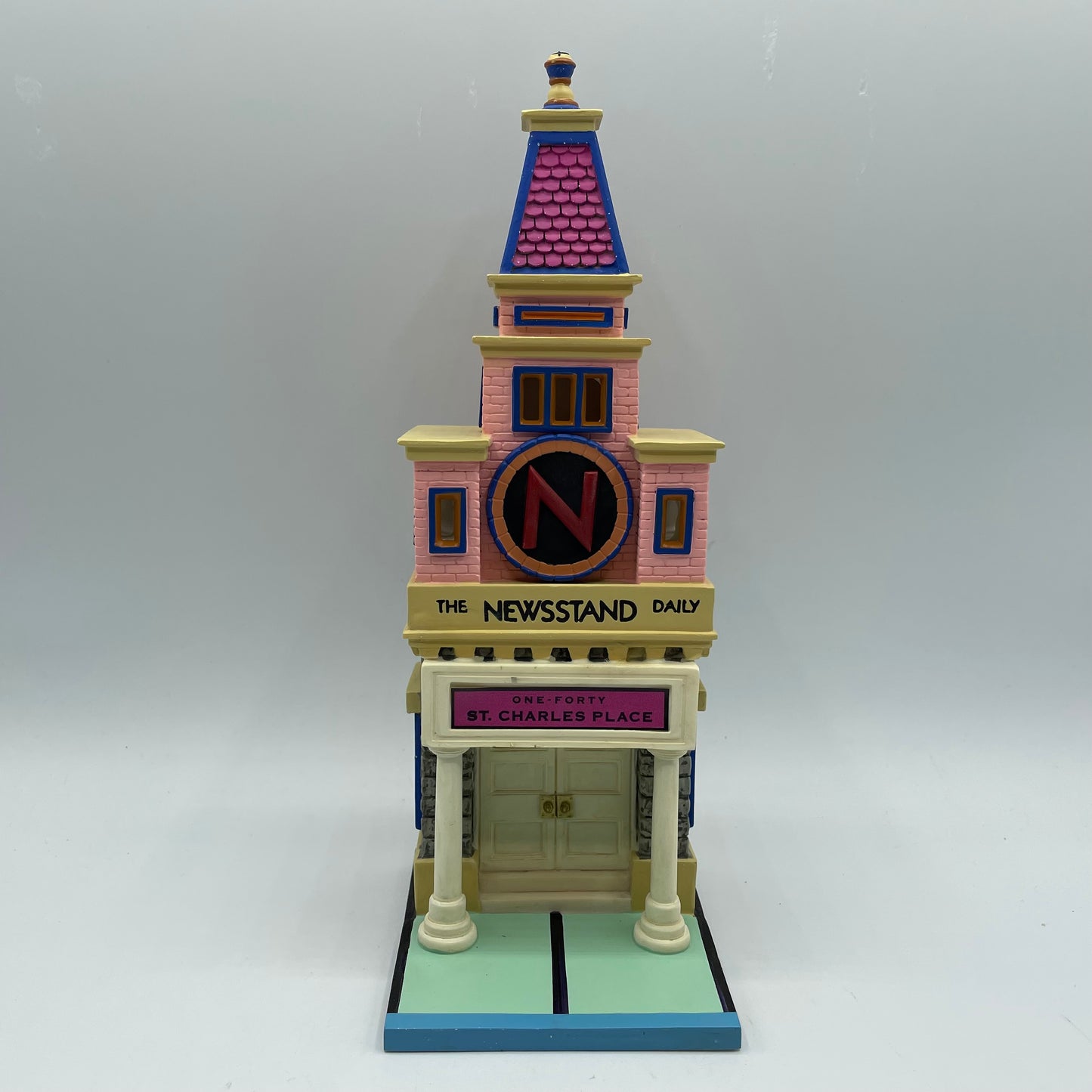 Dept. 56 Monopoly City Lights 140 St. Charles Place- Newsstand Daily- #56.13602