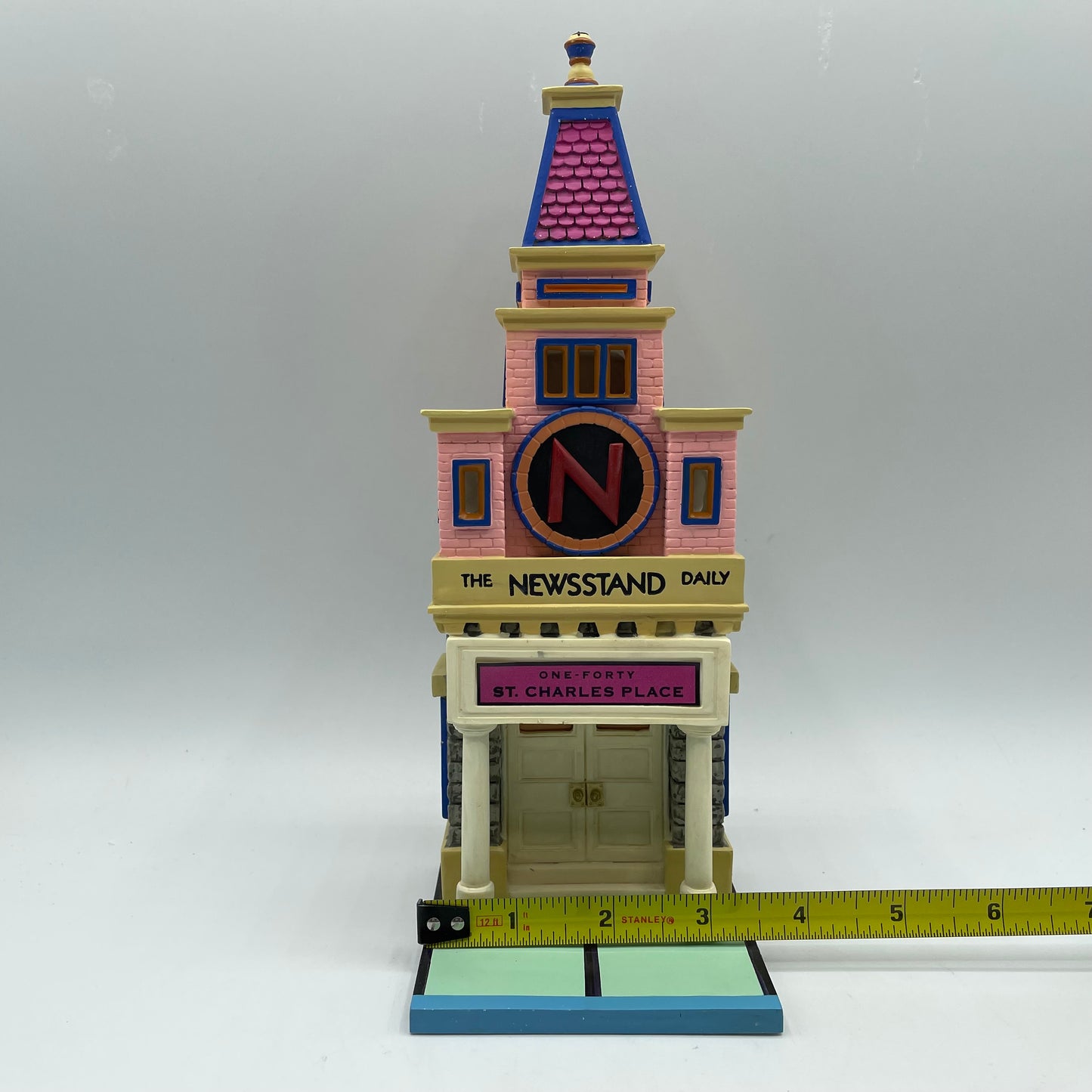 Dept. 56 Monopoly City Lights 140 St. Charles Place- Newsstand Daily- #56.13602