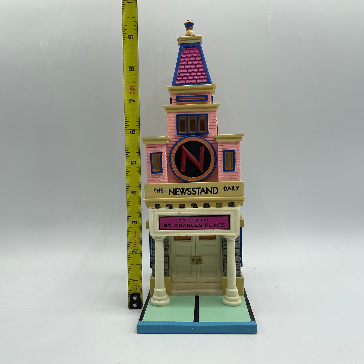 Dept. 56 Monopoly City Lights 140 St. Charles Place- Newsstand Daily- #56.13602