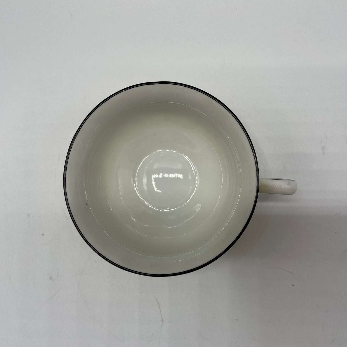 Yellow with Black Trim Demitasse Cups, Saucers,and Cake Plates Germany
