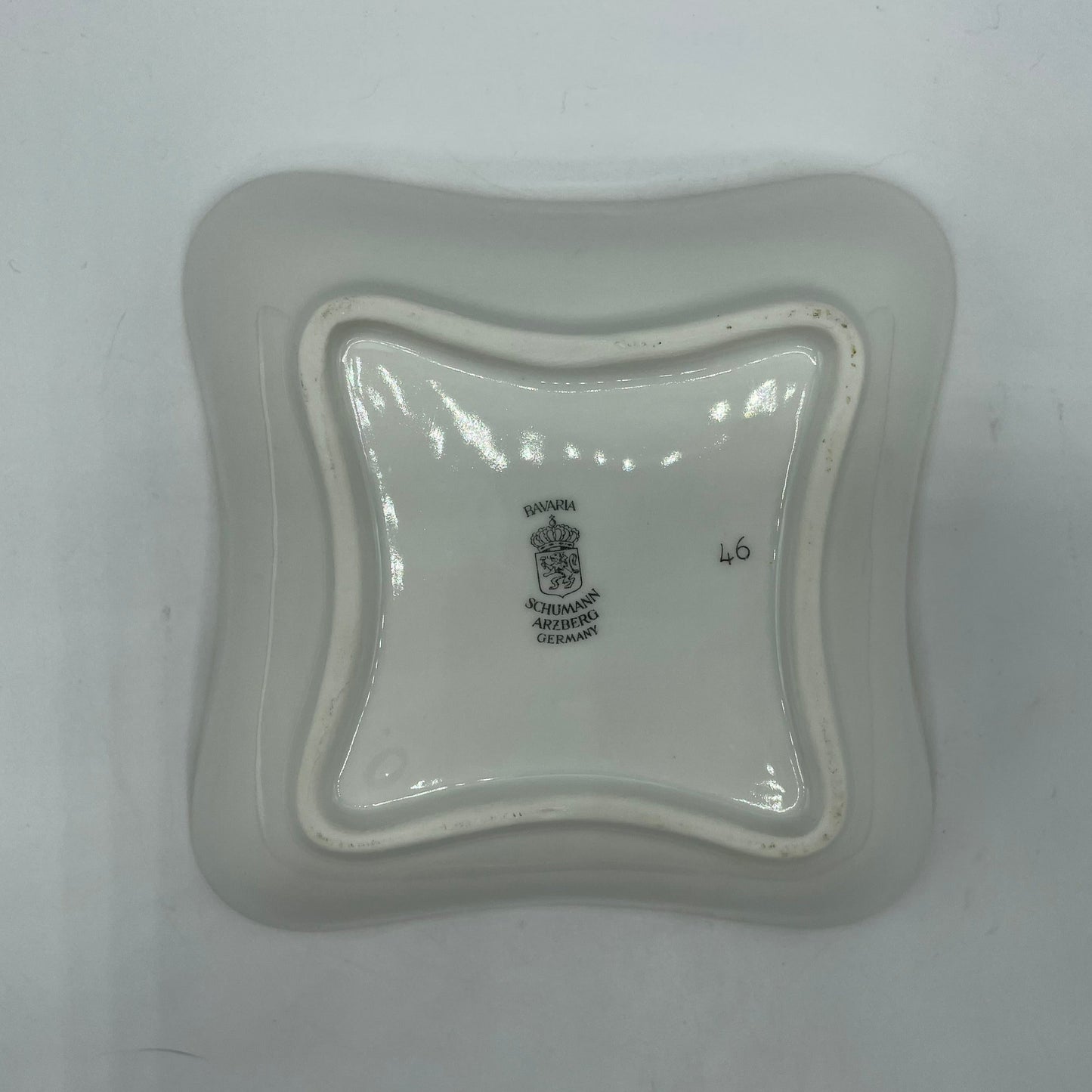 Decorative Square Bowl, Floral Pattern, Schuman Arzberg Germany