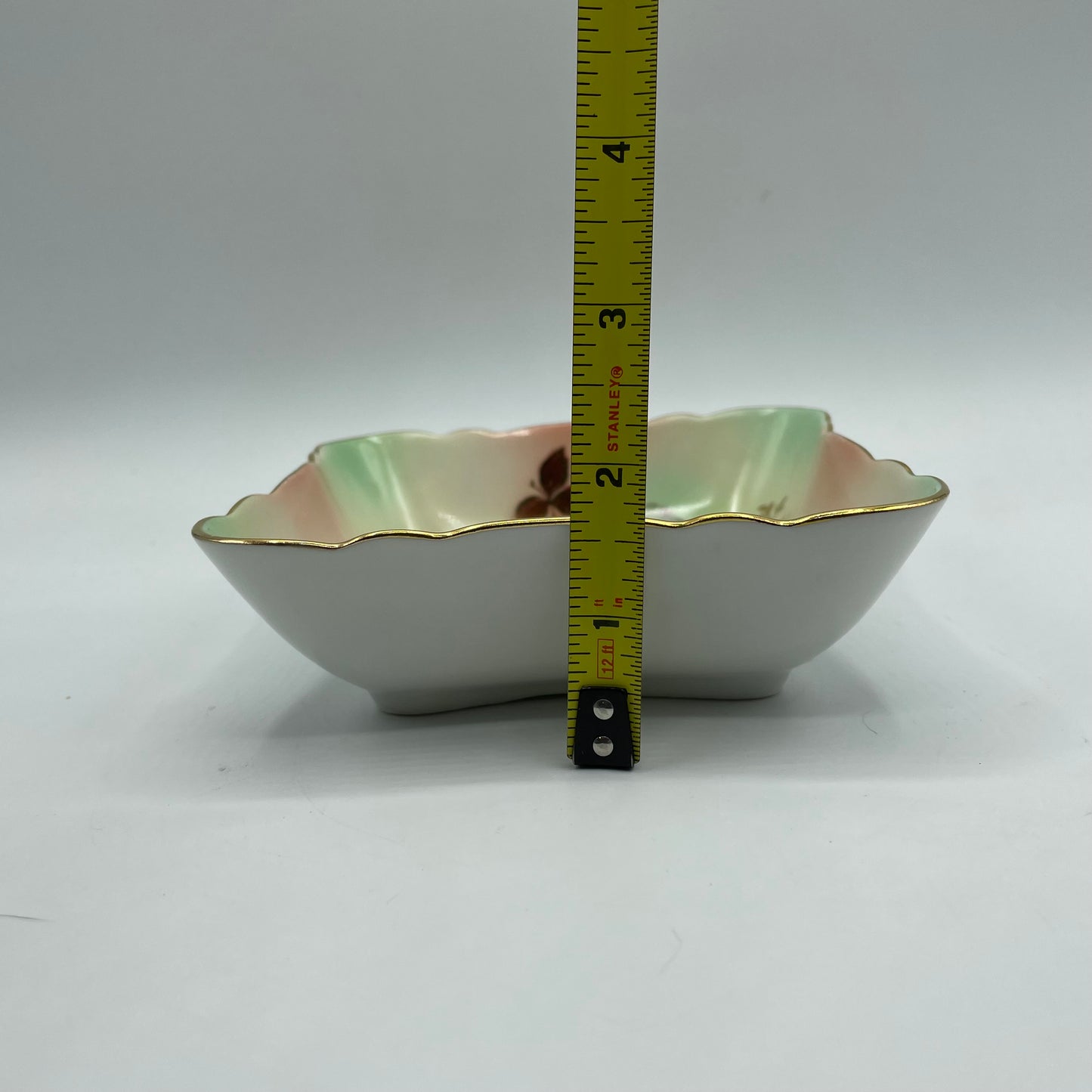 Decorative Square Bowl, Floral Pattern, Schuman Arzberg Germany