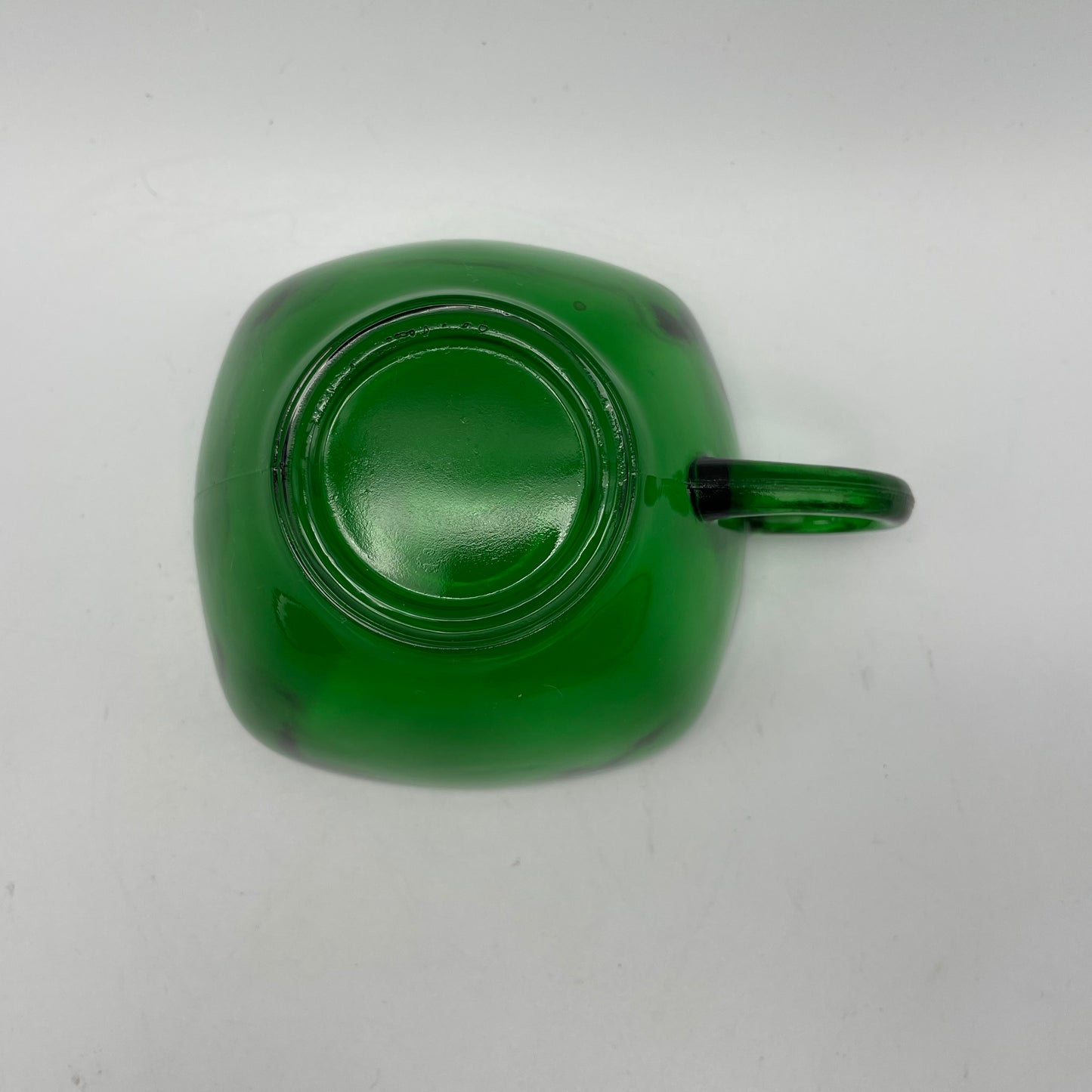 Anchor Hocking Green Charm Cup, Saucer and Cake Plate