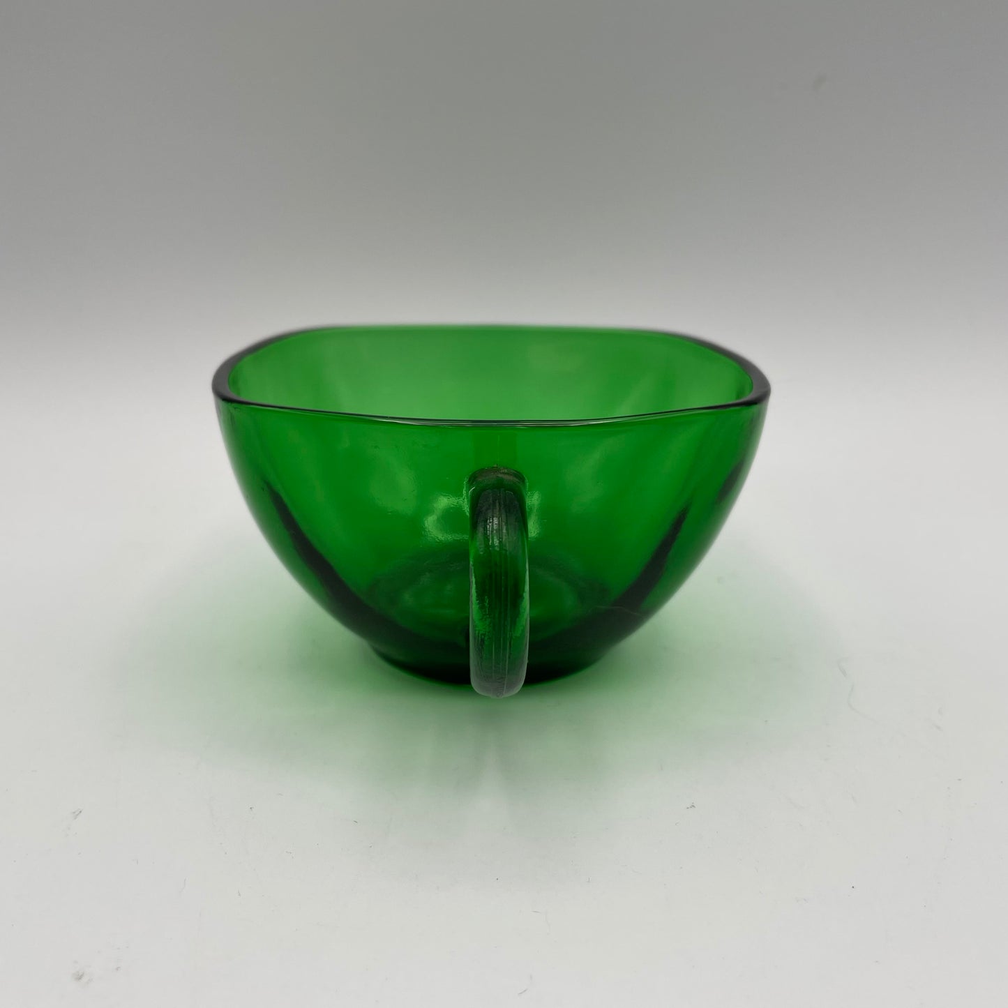 Anchor Hocking Green Charm Cup, Saucer and Cake Plate