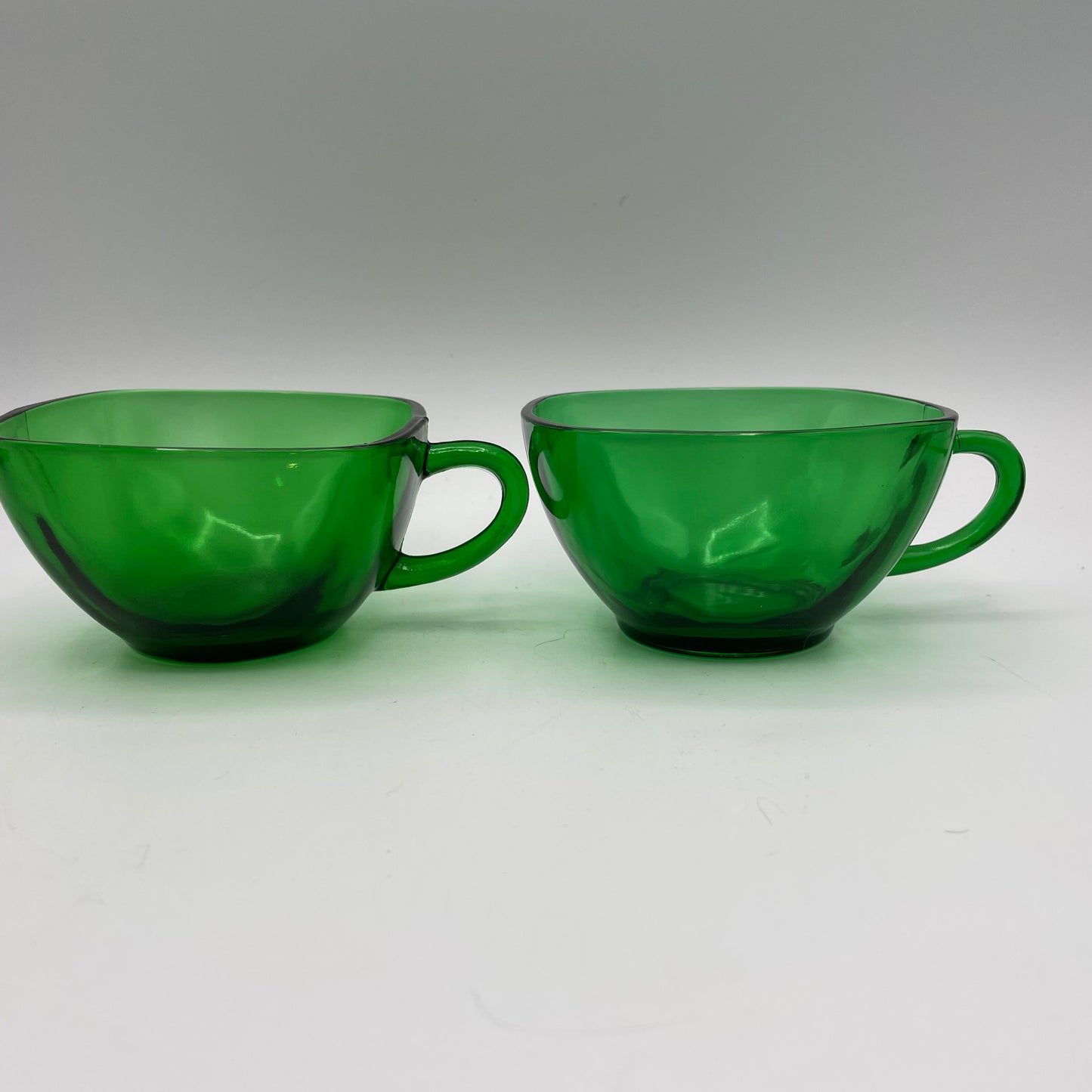 Anchor Hocking Green Charm Cups, Set of 4