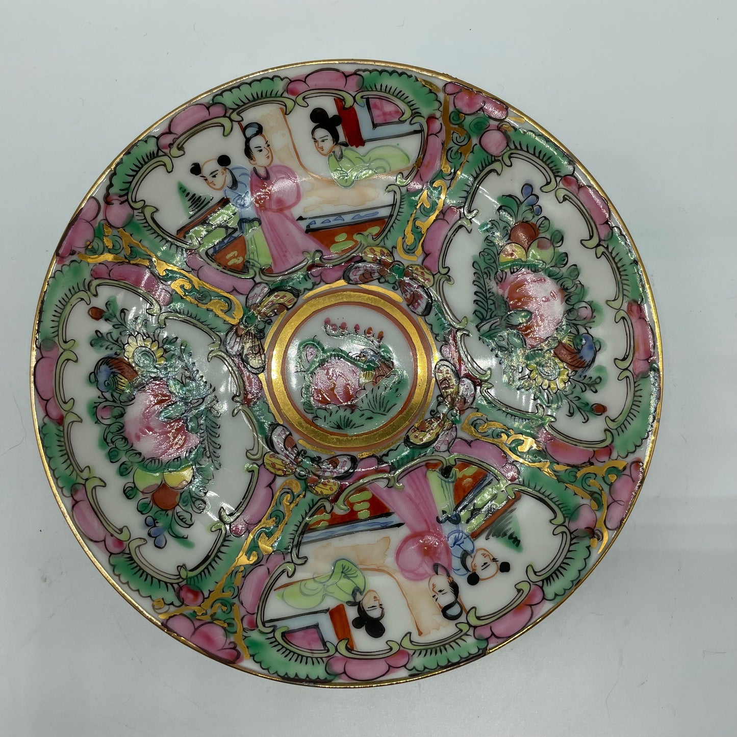 Japanese Porcelain Ware Geisha Design Cup & Saucer