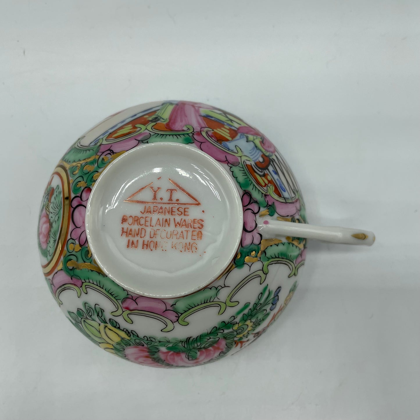Japanese Porcelain Ware Geisha Design Cup & Saucer