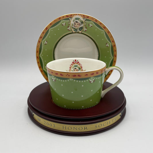 2003 Avon Honor Society Cup & Saucer with Stand