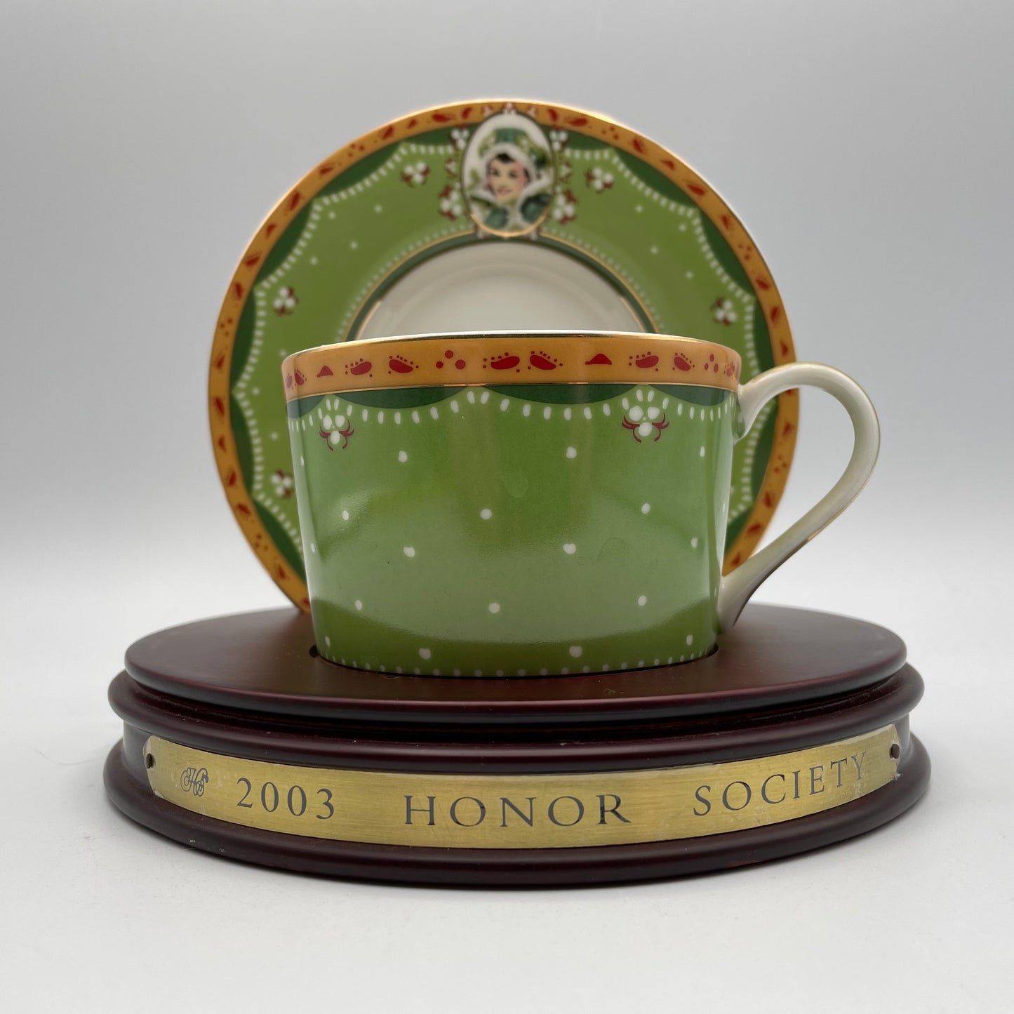 2003 Avon Honor Society Cup & Saucer with Stand