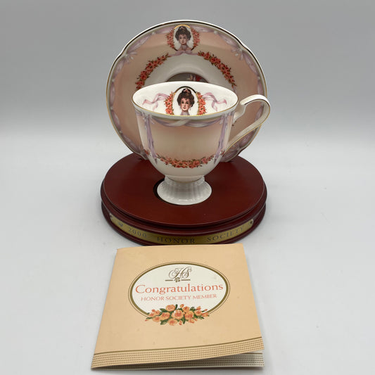 2000 Avon Honor Society Cup & Saucer with Stand