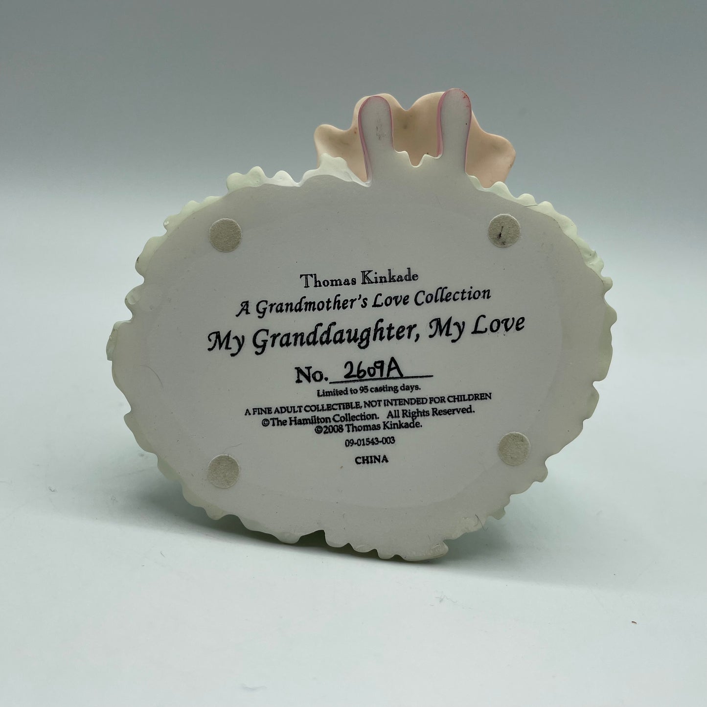 Thomas Kinkade Resin  "My Granddaughter, My Love" Figurine