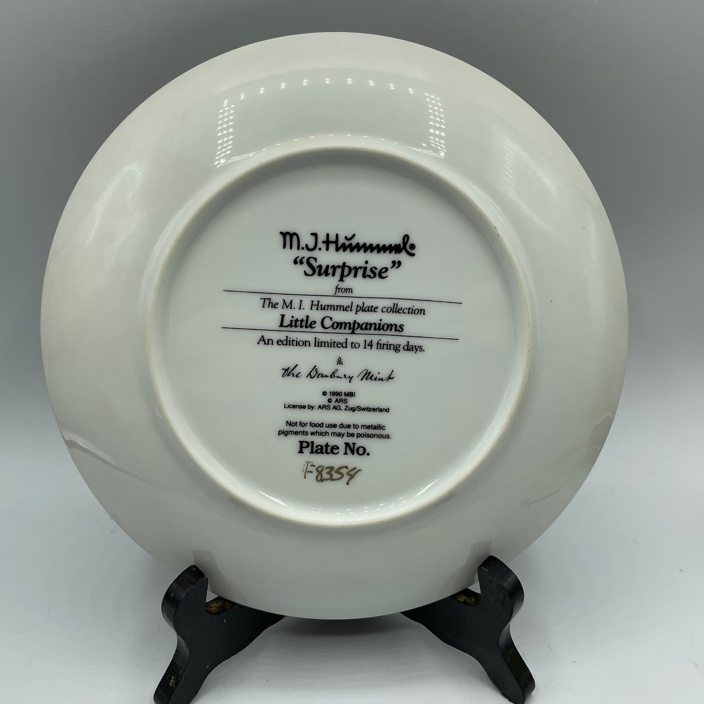 M.J. Hummel "Surprise" Little Companions Plate Collection